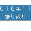 2016年11月　今月の振り返り・1歳1ヶ月の成長記録